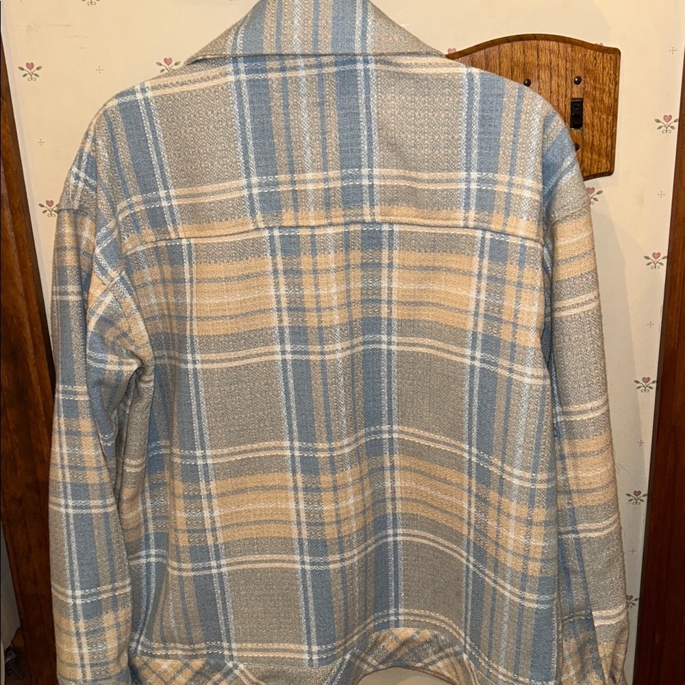 Boston Traders Plaid Button-Up Shacket - Picture 5 of 8